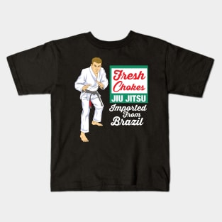 JIU JITSU: Fresh Chokes Gift Brazilian Jiu Jitsu Kids T-Shirt